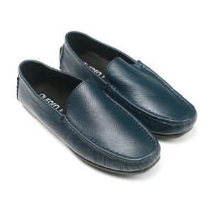 Navy color premium leather loafer