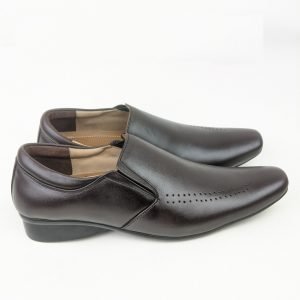 Chocolate Dot Premium Leather Shoe