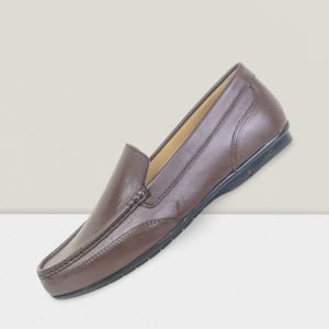 Chocolate Plain Premium leather Loafer