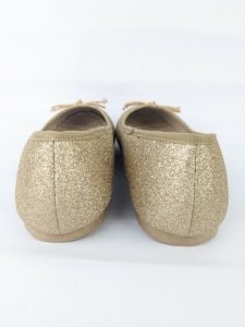 Golden Ballerina Flat Shoe