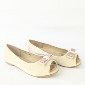 White Ballerina Flat Sandal