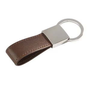 Genuine Leather Keychain – Minimalist Key Holder for Men & Women
