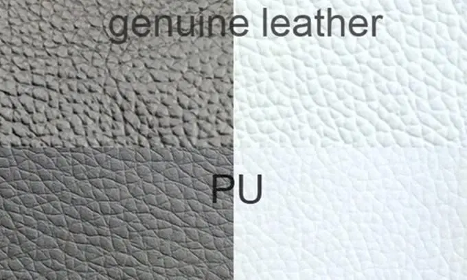 Genuine leather texture close view